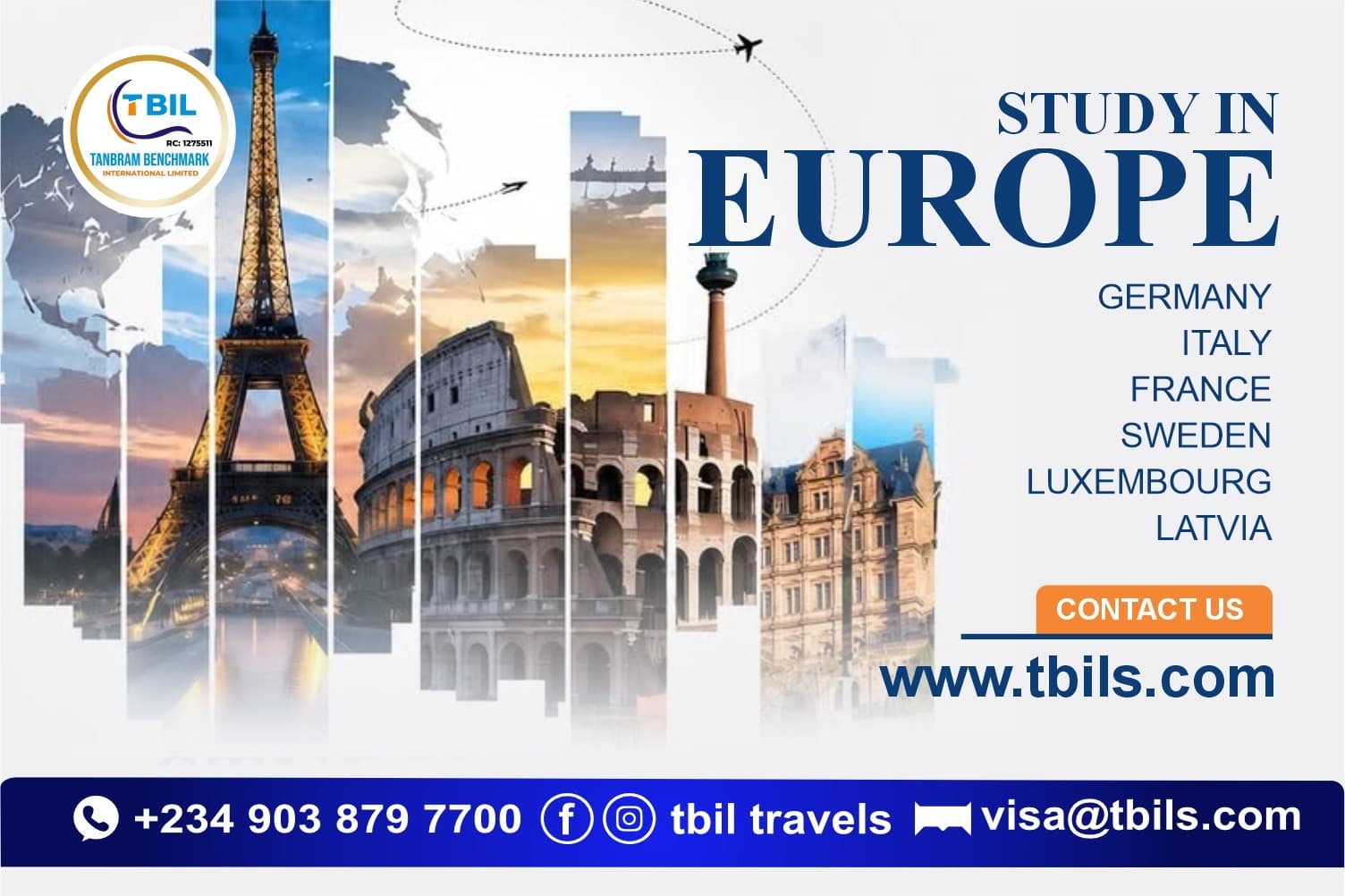 Study in Europe — TBILS Travel Nigeria