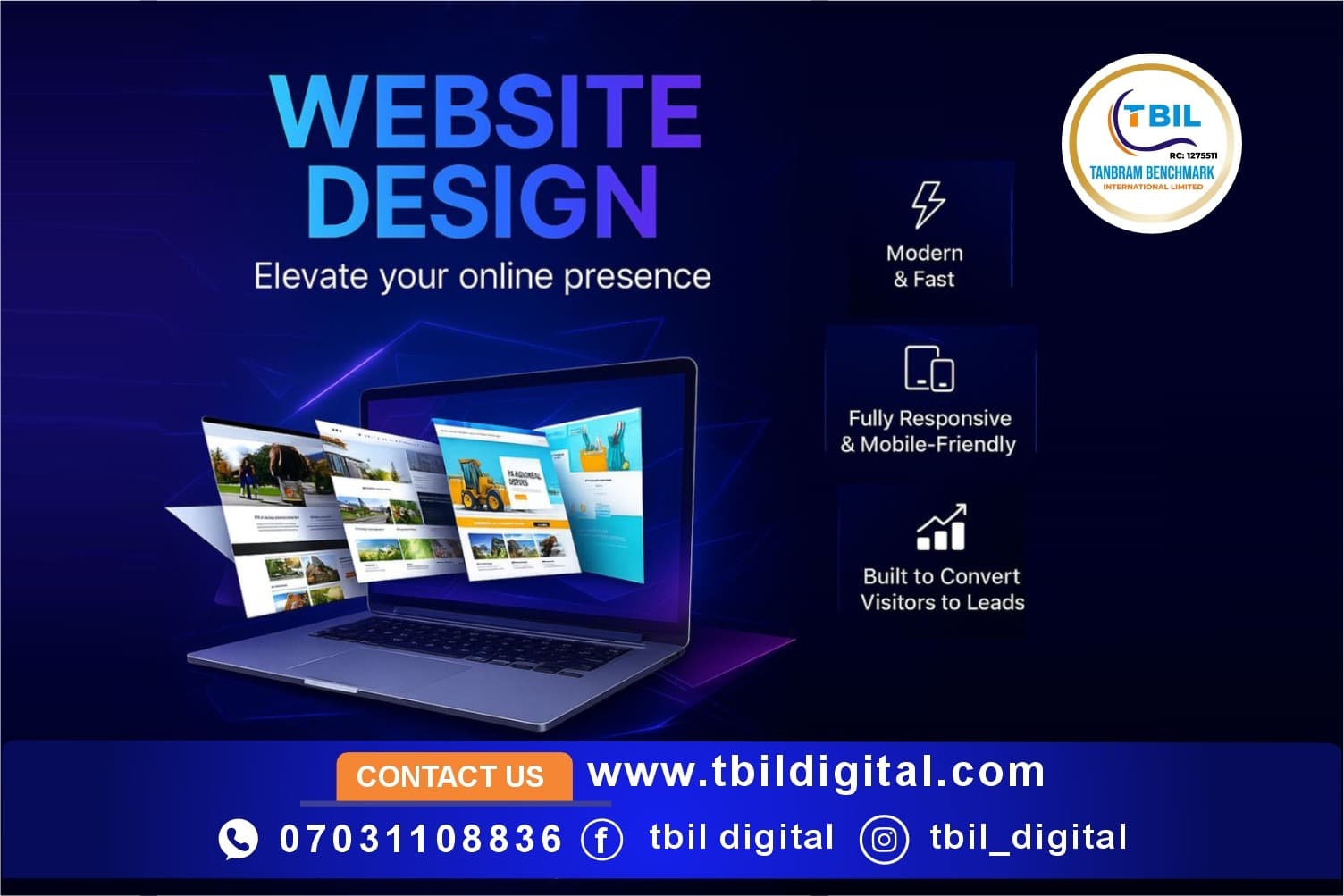 Website Design Services — TBILS Digital Nigeria